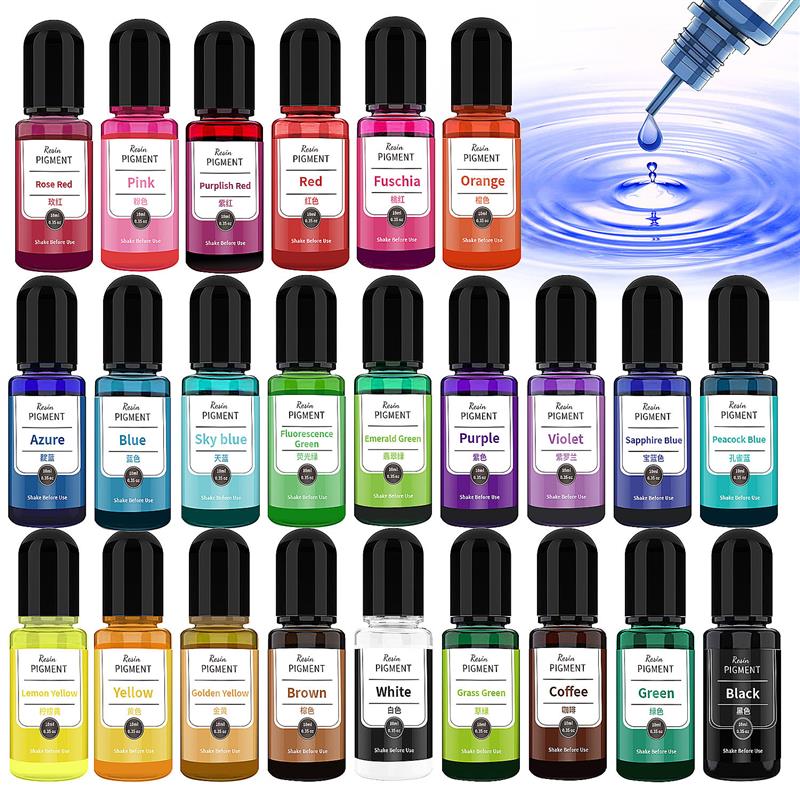 Resin Dye Alcohol - 24 Color Art Ink Alcohol Resin