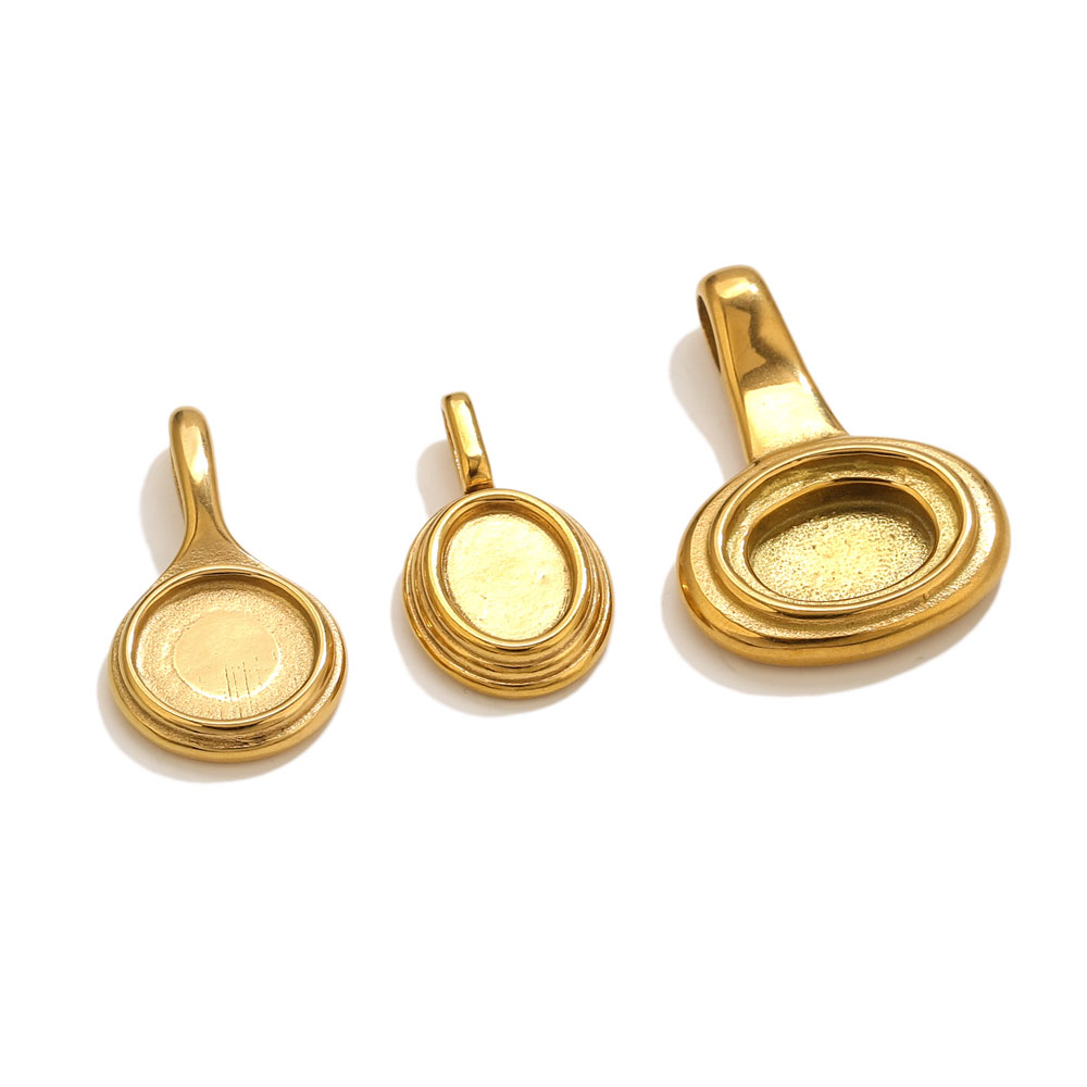 5pcs Stainless Steel Round Ova - Resin Crafts Diy review and price