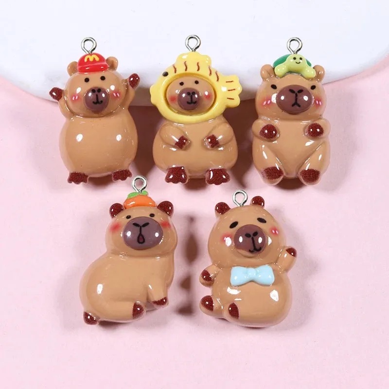 10Pcs Glossy Flatback Capybara - Resin Craft Supplies review and price