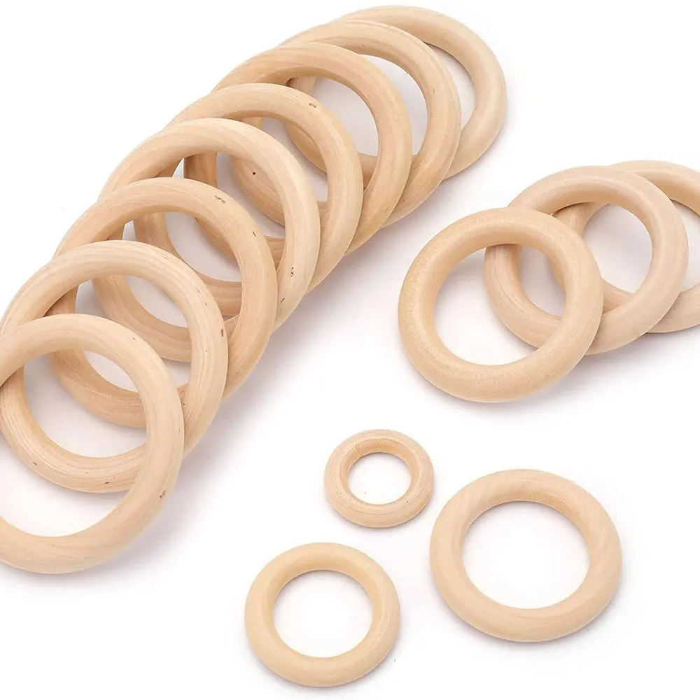Unfinished Solid Wooden Rings  - Wood Ring Blank review and price