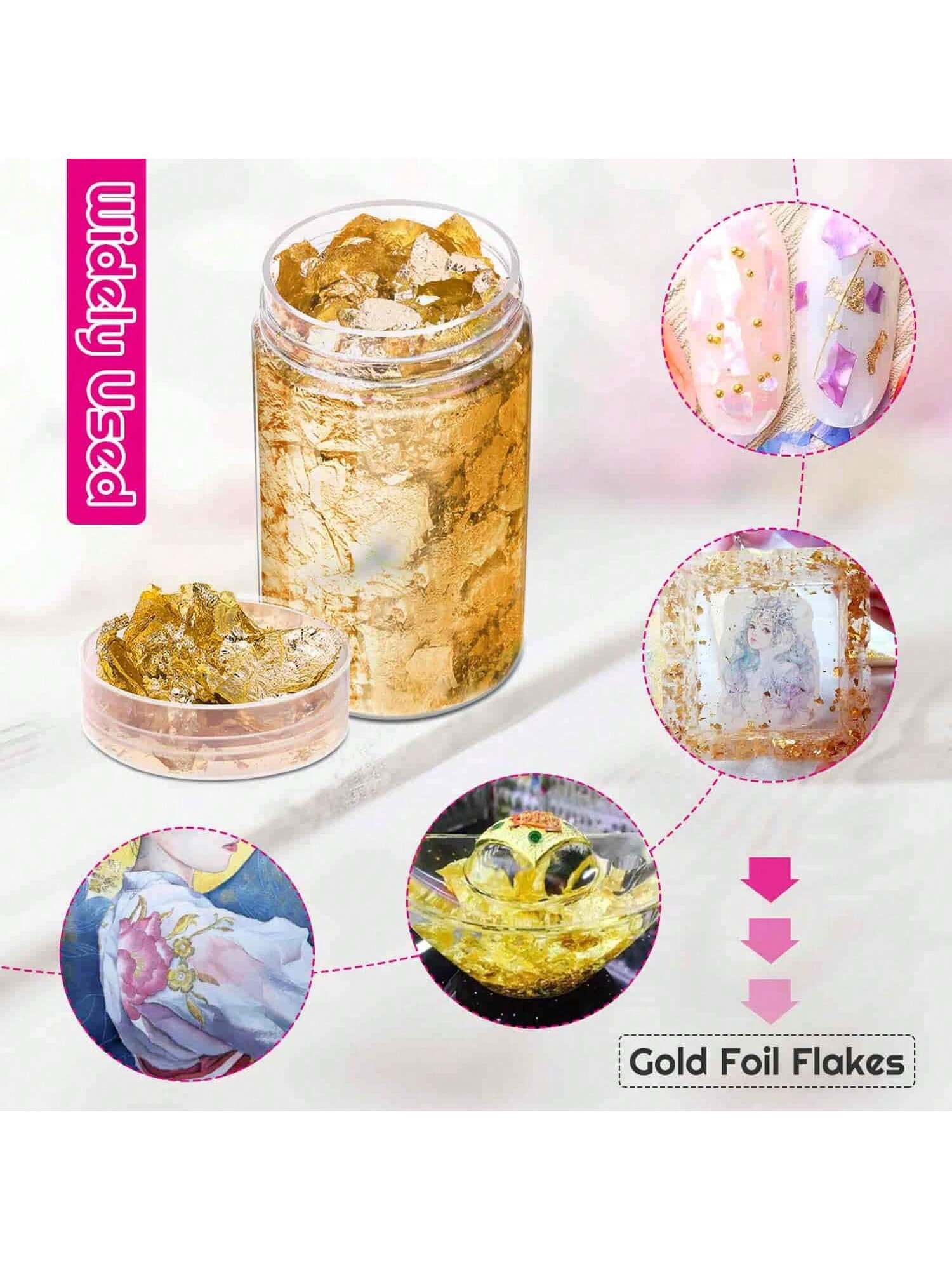 Gold Flakes, Gold Leaf Cake De - Gold Foil Flakes review and price