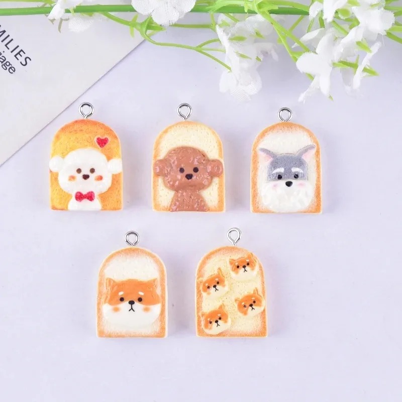 10Pcs Cute Toast Dog Resin Pen - Resin Crafts Diy review and price