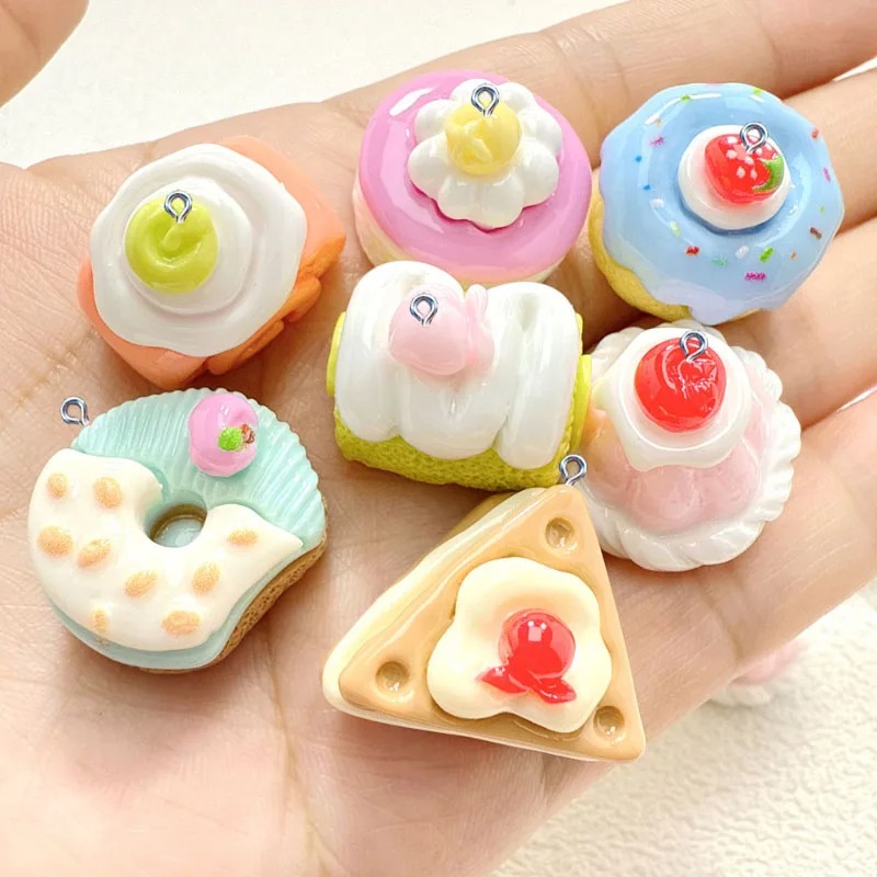 10Pcs Mini Simulated Cute Cake - Resin Craft Supplies review and price