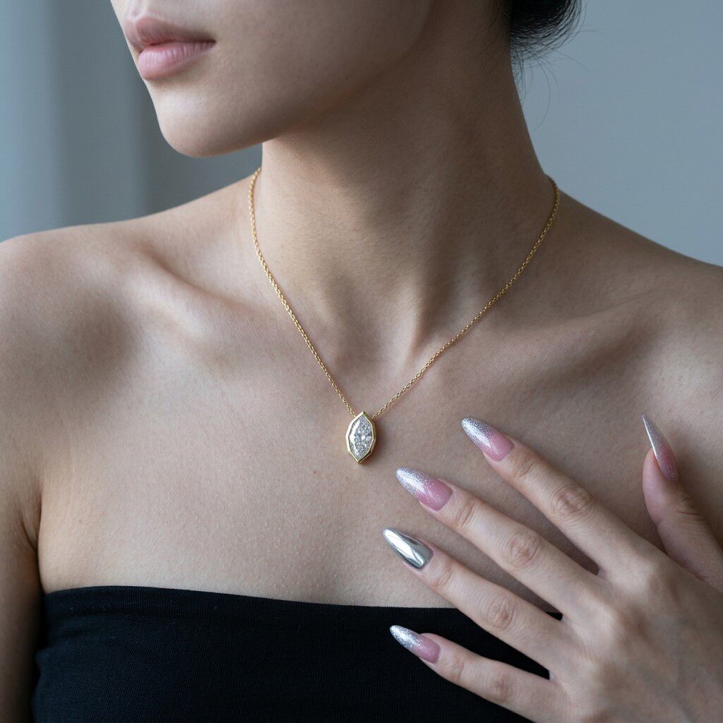 3Carat Bezel Set Marquise Cut  - Bezels Set Pendant review and price