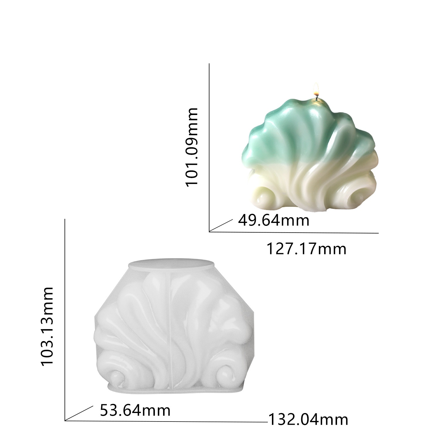 Ocean Shell Candle Silicone Mo - Resin Ocean Wave Mold review and price