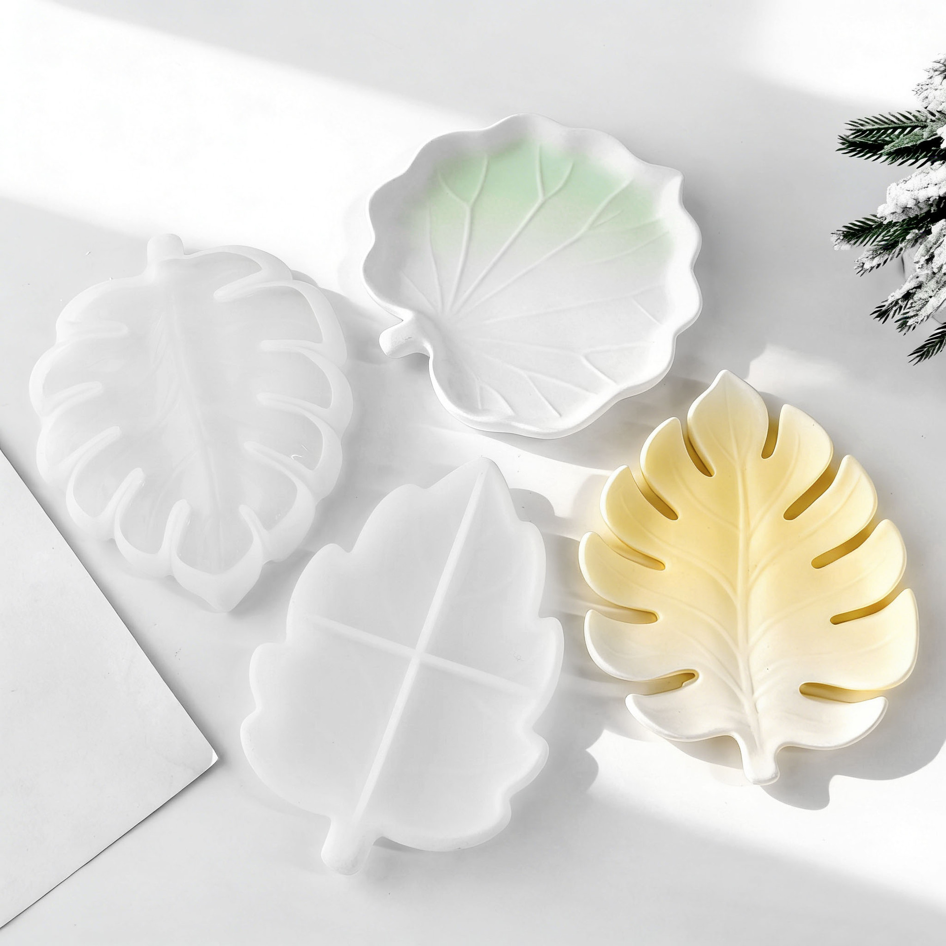 DIY Gypsum Form Leaf Coaster S - Serving Tray Mold review and price