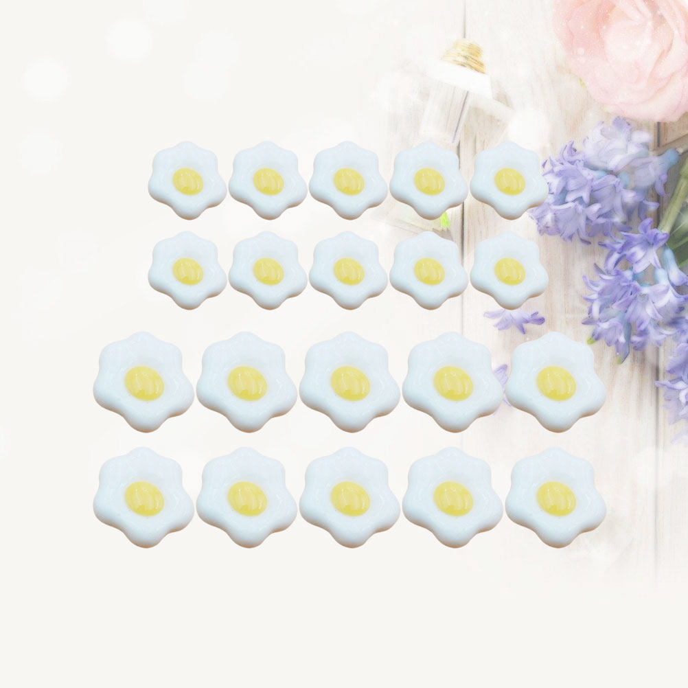 20Pcs Simulated Fried Egg Resi - Resin Craft Supplies review and price