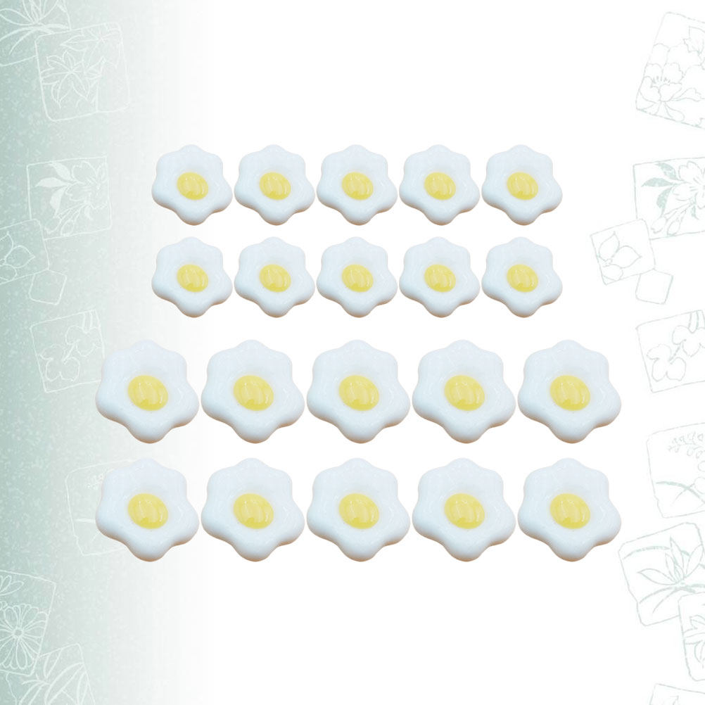 20Pcs Simulated Fried Egg Resi - Resin Craft Supplies review and price