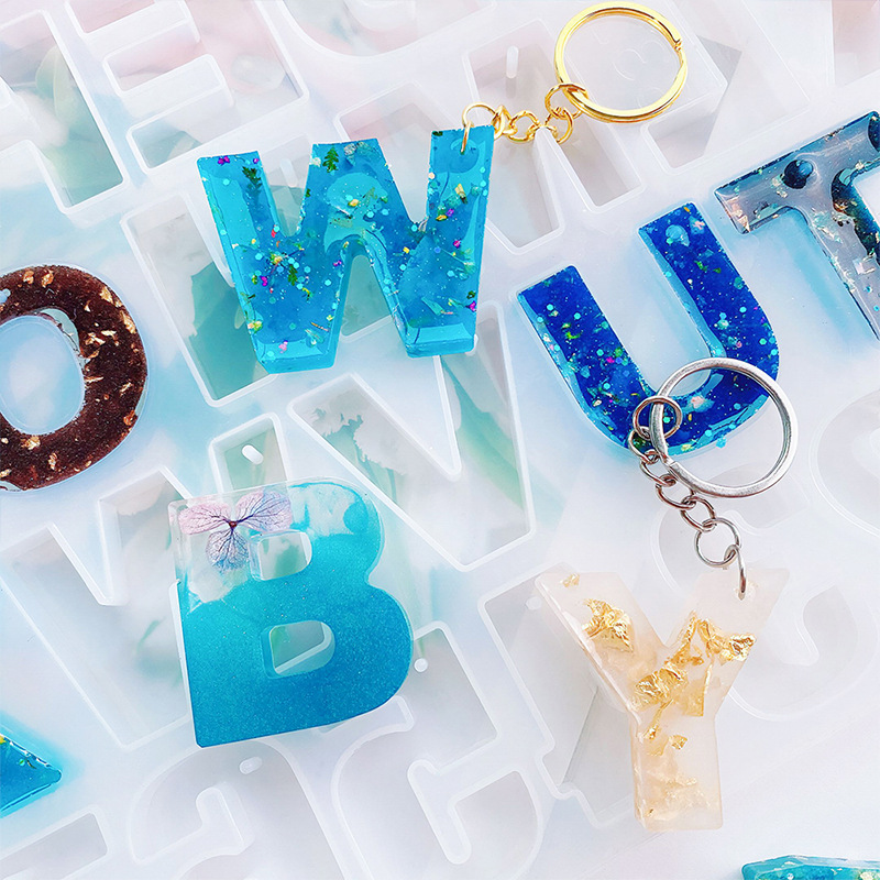 Alphabet Epoxy Resin Silicone  - Gold Foil Flakes review and price