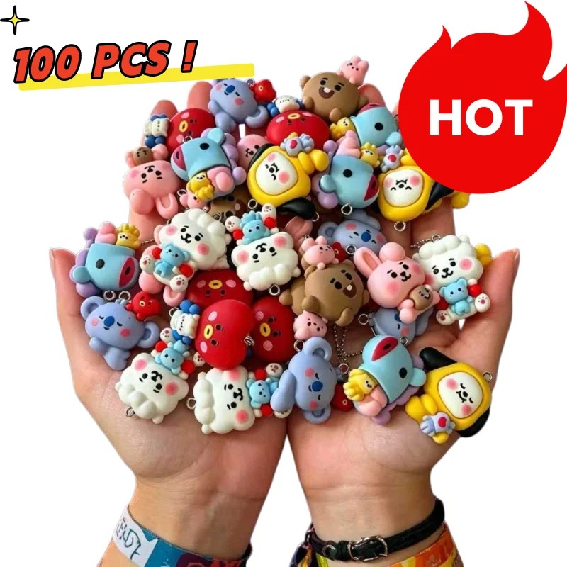 7pcs BT21 Resin Cartoon Charm  - Resin Crafts Diy review and price