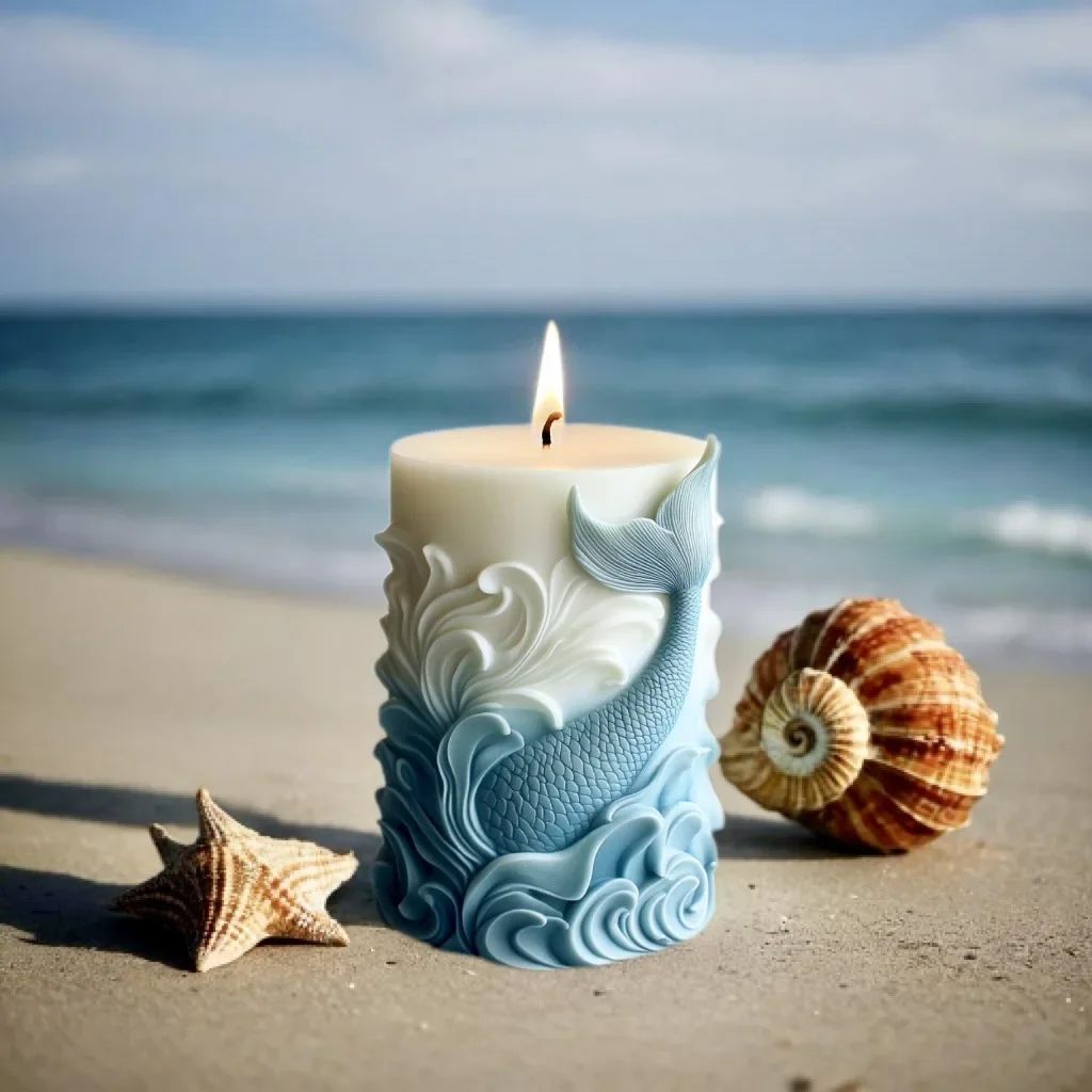 DIY ocean wave foam cylindrica - Resin Ocean Wave Mold review and price